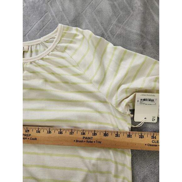 Ana A New Approach Knit Top Size Large XL Pear Striped Elastic Waist - Picture 6 of 11
